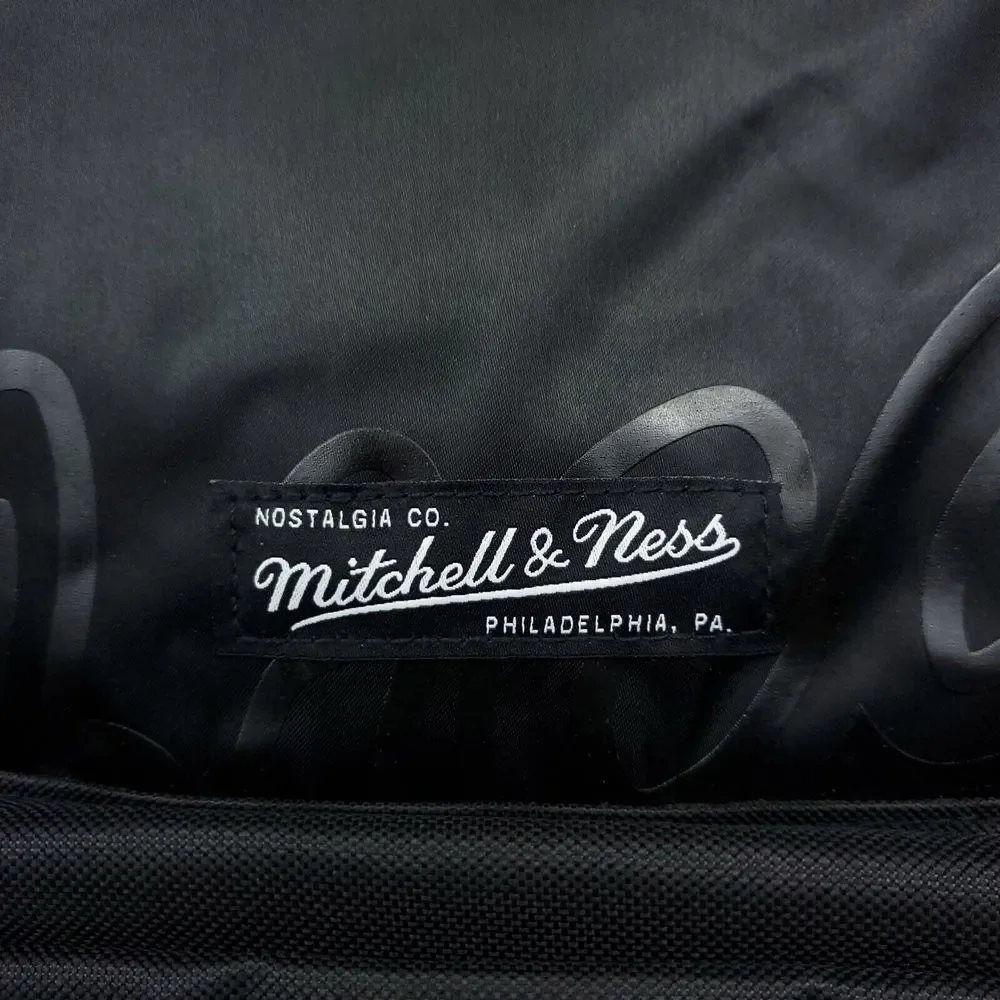 Chicago Bulls Mitchell & Ness NBA Backpack 2 Zipper‎ Pockets 3D Logo Black NWT